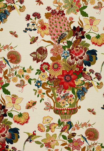 FSchumacher Fabric 173070 Lansdale Bouquet Spring