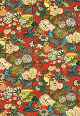 FSchumacher Fabric 173271 Chiang Mai Dragon Lacquer