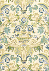 FSchumacher Fabric 173321 Fontenay Vase Porcelain Blue