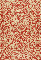 FSchumacher Fabric 173342 Valencay Damask Terracotta