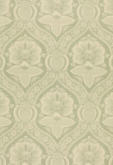 FSchumacher Fabric 173373 Villandry Damask Print Mineral
