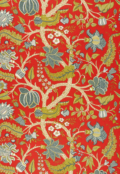 FSchumacher Fabric 173543 Jaipur Tree Poppy
