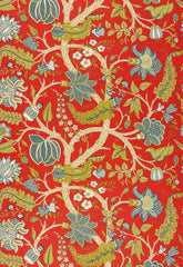 FSchumacher Fabric 173543 Jaipur Tree Poppy