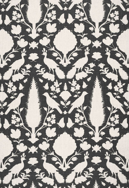 FSchumacher Fabric 173563 Chenonceau Charcoal