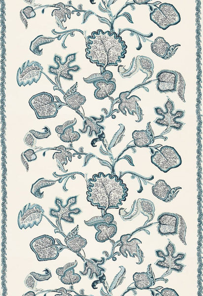 FSchumacher Fabric 173610 Palampore Block Print Sapphire