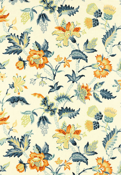 FSchumacher Fabric 173692 Alana Floral Vine Apricot