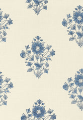 FSchumacher Fabric 173762 Beatrice Bouquet Indigo