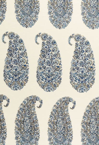 FSchumacher Fabric 173783 Shirala Paisley Delft