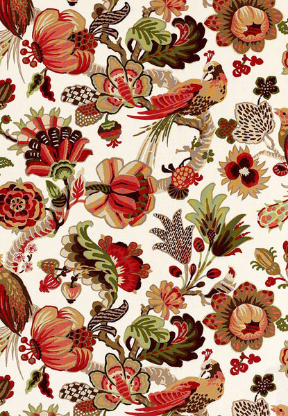 FSchumacher Fabric 173822 Cambourne Coral
