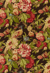 FSchumacher Fabric 173830 Ashbourne Peony Chestnut