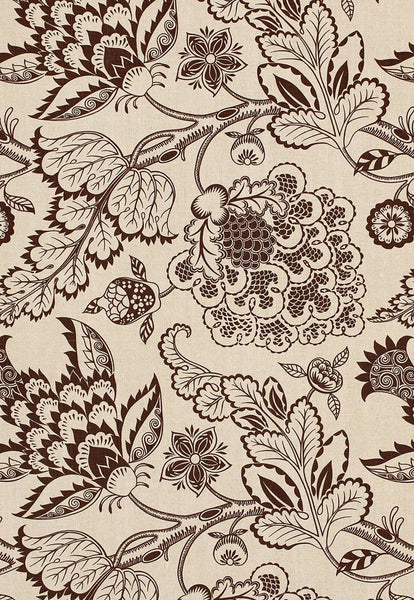 FSchumacher Fabric 173920 Maracanda Vine Espresso
