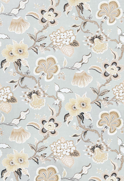 FSchumacher Fabric 174030 Hothouse Flowers Mineral
