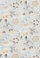 FSchumacher Fabric 174030 Hothouse Flowers Mineral