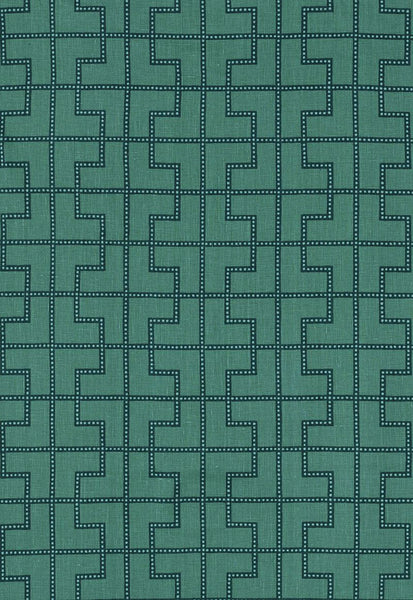 FSchumacher Fabric 174046 Bleecker Peacock