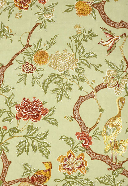 FSchumacher Fabric 174082 Arbre Chinois Sage