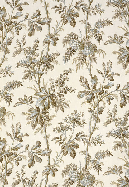 FSchumacher Fabric 174111 Brantwood Vine Mineral
