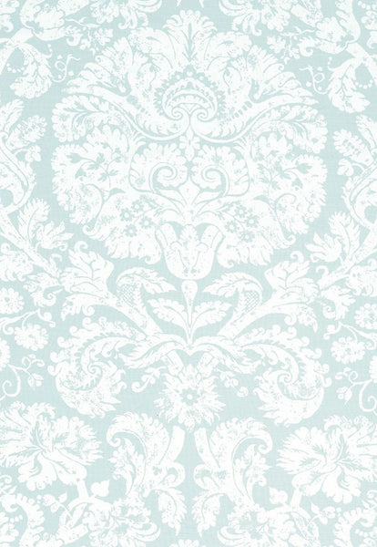 FSchumacher Fabric 174132 Barresa Damask Aqua