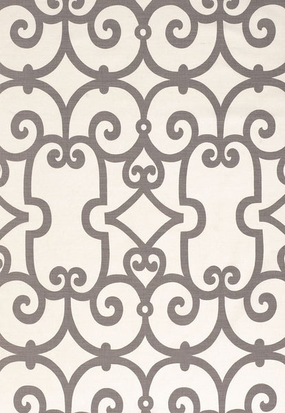 FSchumacher Fabric 174153 Manor Gate Charcoal