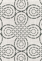 FSchumacher Fabric 174222 Trellis Knot Ivory &amp; Onyx
