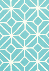 FSchumacher Fabric 174230 Trellis Print Pool