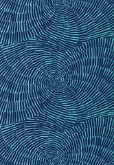 FSchumacher Fabric 174240 Sonriza Print Marine and Pool