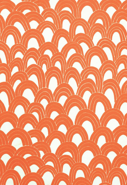 FSchumacher Fabric 174272 Arches Print Orange