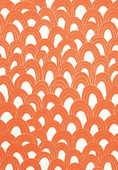 FSchumacher Fabric 174272 Arches Print Orange