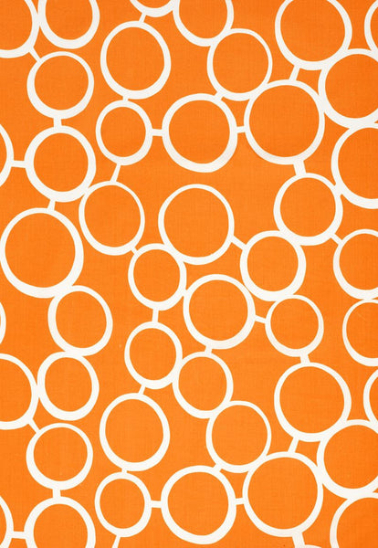 FSchumacher Fabric 174292 Sunglass Print Orange