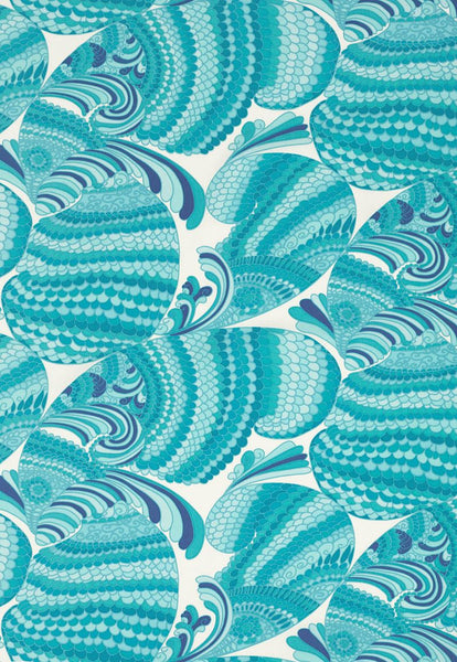 FSchumacher Fabric 174330 Pisces Print Pool