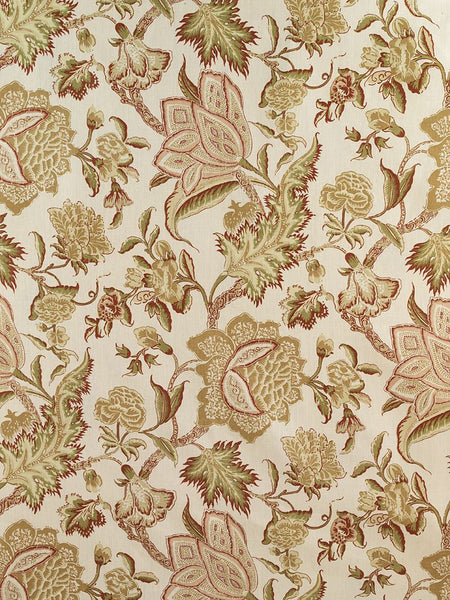 FSchumacher Fabric 174341 Ceylon Floral Vine Antique