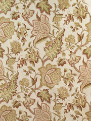 FSchumacher Fabric 174341 Ceylon Floral Vine Antique