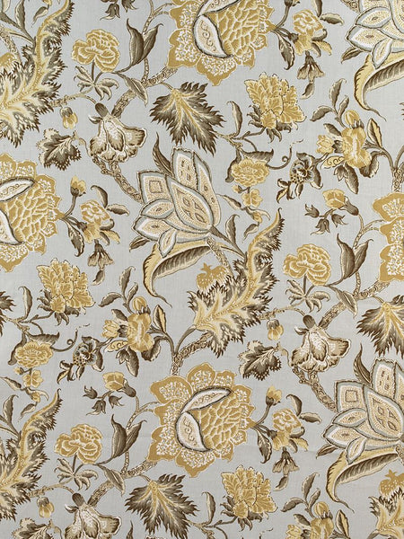 FSchumacher Fabric 174342 Ceylon Floral Vine Mineral
