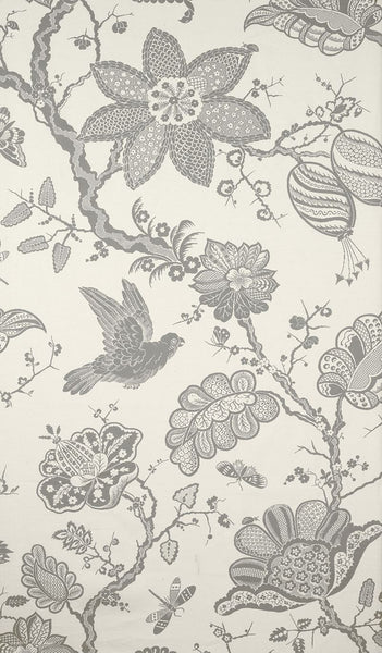 FSchumacher Fabric 174371 Bali Vine Charcoal