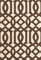 FSchumacher Fabric 174413 Imperial Trellis II Java, Cream