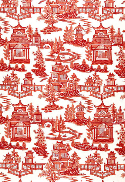 FSchumacher Fabric 174430 Nanjing Coral