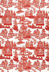 FSchumacher Fabric 174430 Nanjing Coral