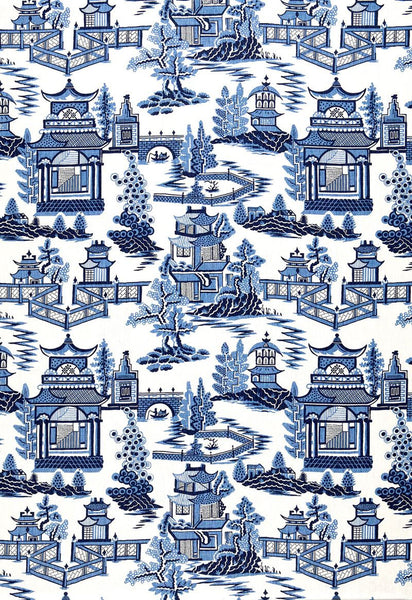 FSchumacher Fabric 174431 Nanjing Porcelain