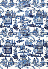 FSchumacher Fabric 174431 Nanjing Porcelain
