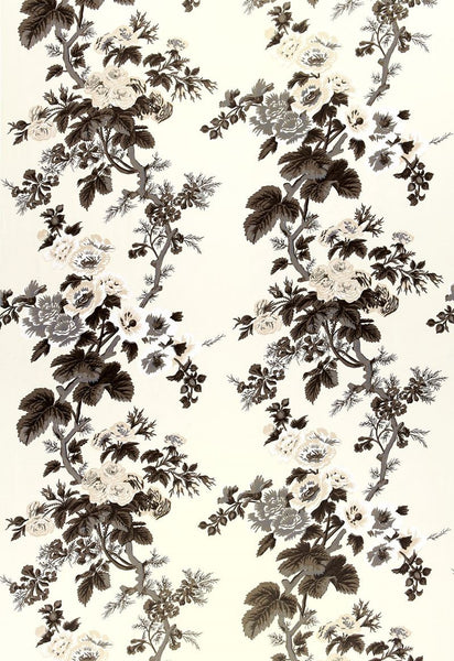 FSchumacher Fabric 174450 Pyne Hollyhock Charcoal