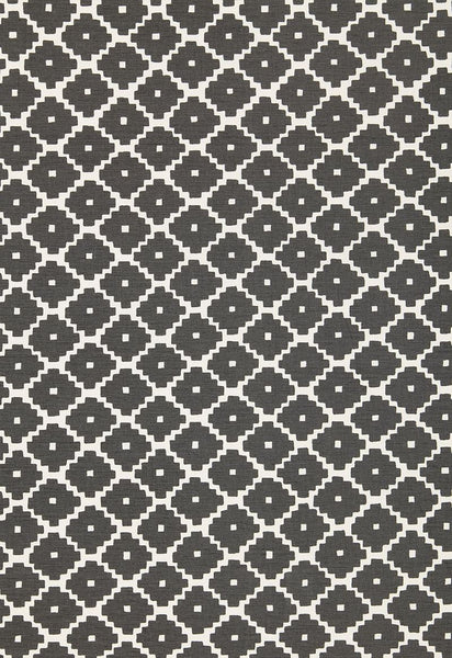FSchumacher Fabric 174480 Ziggurat Charcoal