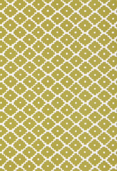 FSchumacher Fabric 174483 Ziggurat Chartreuse