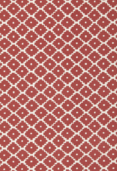 FSchumacher Fabric 174484 Ziggurat Ruby