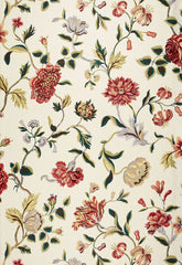FSchumacher Fabric 174520 Avebury Floral Vine Document Rose