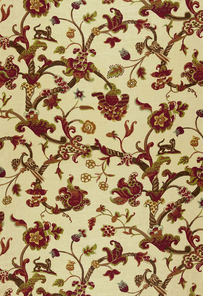 FSchumacher Fabric 174532 Eastbury Manor Print Jewel