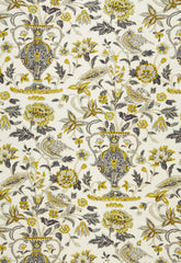 FSchumacher Fabric 174550 Camberwell Vase Print Citrine
