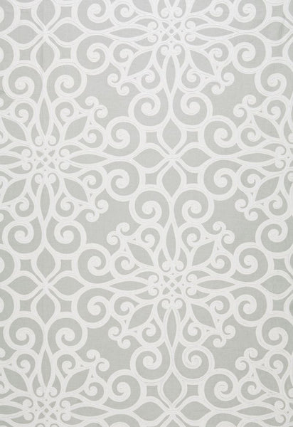 FSchumacher Fabric 174562 Rosegate Embroidered Print Pumice
