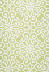 FSchumacher Fabric 174563 Rosegate Embroidered Print Chartreuse