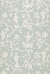 FSchumacher Fabric 174580 Shantung Silhouette Print Mineral