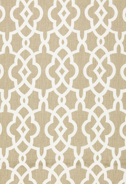 FSchumacher Fabric 174590 Summer Palace Fret Sand