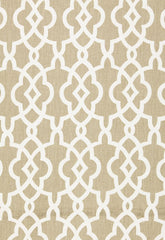 FSchumacher Fabric 174590 Summer Palace Fret Sand